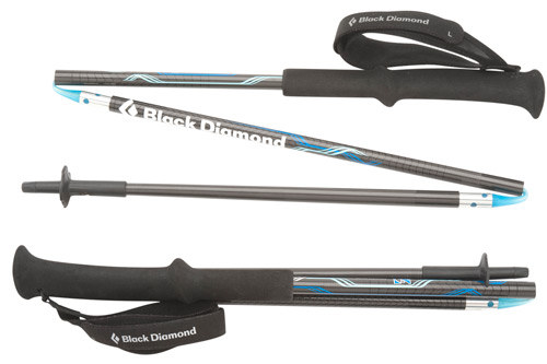 black diamond ultra distance poles folded up