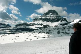 hidden lake in the winter time