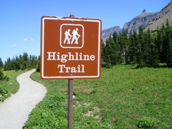 Beginning of Highline Trail