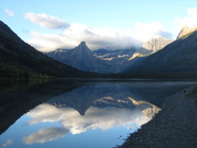 A picture I took from the Cosley Lake Campsite looking back at the trail.