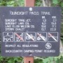 gunsight pass trail sign