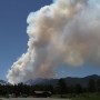 smoke rises from the Big Meadows fire in Rocky Mountain National Park