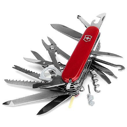 RED Swiss Army Champ Knife